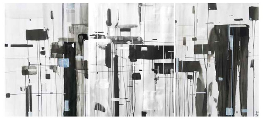 Ink City No.1     Ink on paper     105x225cm     2011