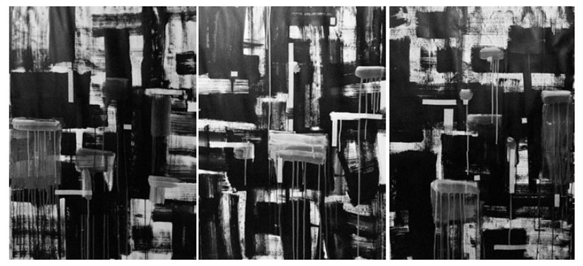 Ink City No.4     Ink on paper     105x225cm     2011