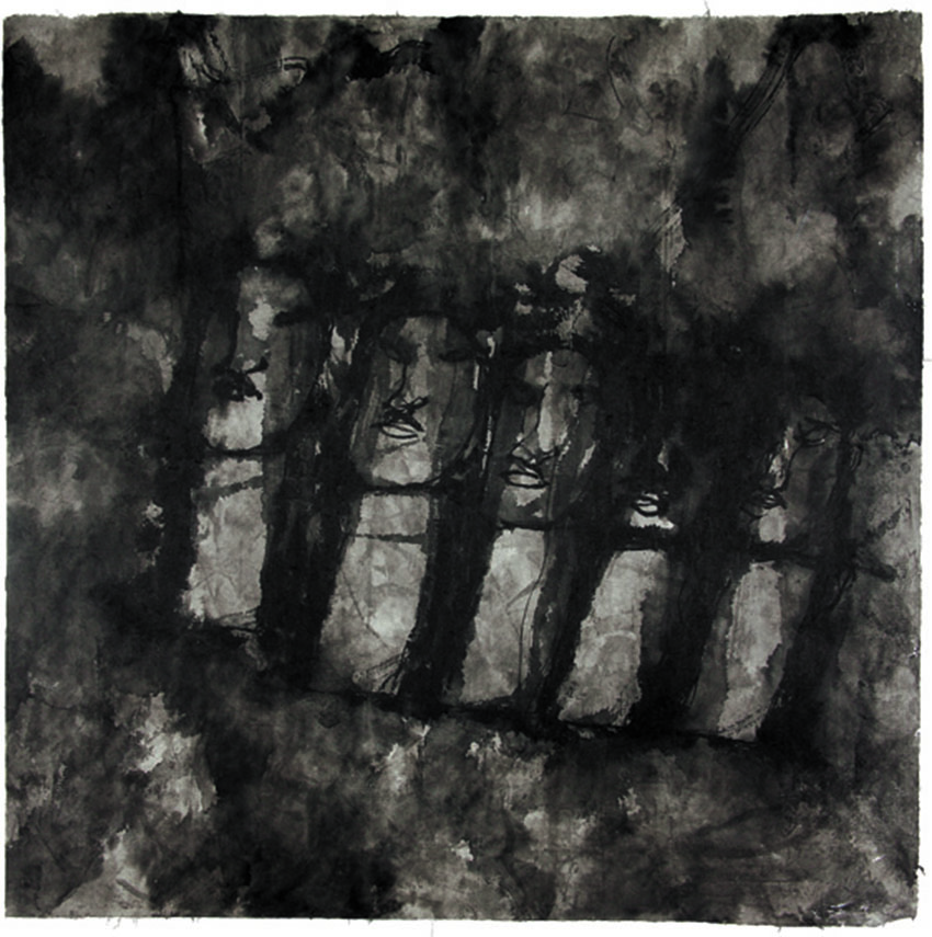 In Between 66     Ink on paper     79x78cm     2004