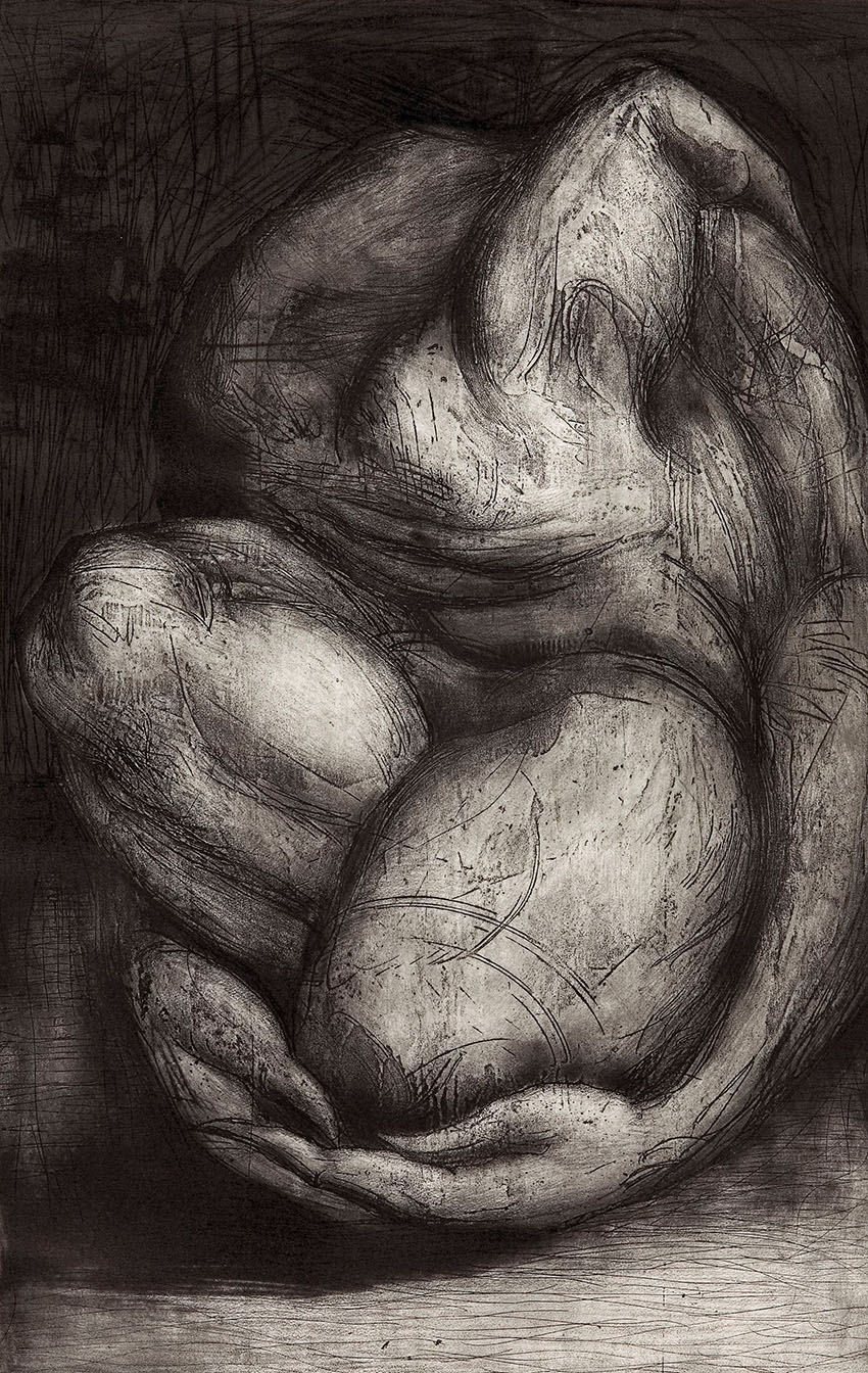 Hug Her     Etching     87x57cm     2007     Edition of 10