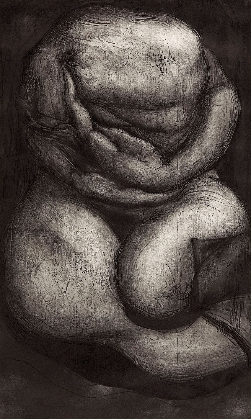 Hug Tightly No.2     Etching     87x57cm     2007     Edition of 10