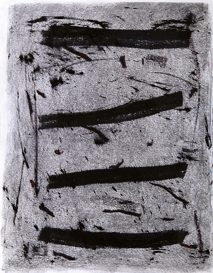 West Wind Symphony 1     Crayon and pencil on paper     36x28cm     2012     Monotype