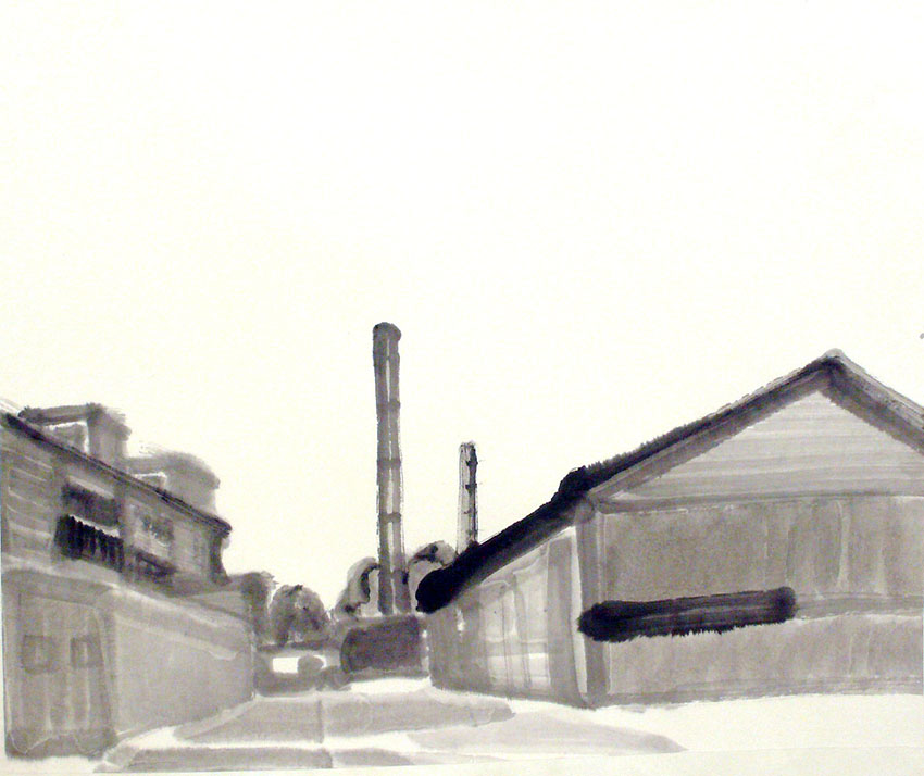 City     Ink on paper     62x74cm     2006