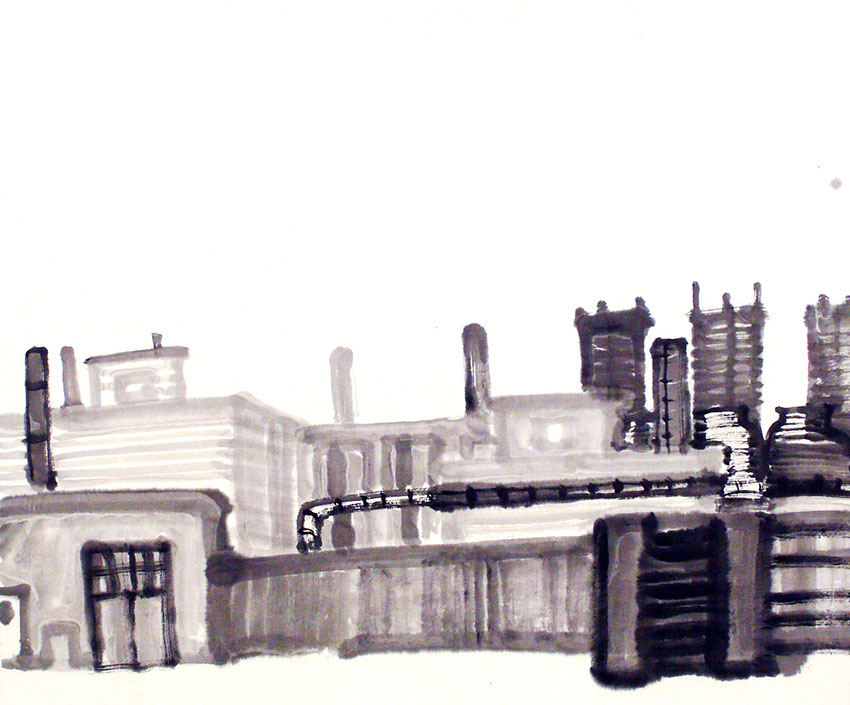 City     Ink on paper     62x74cm     2006