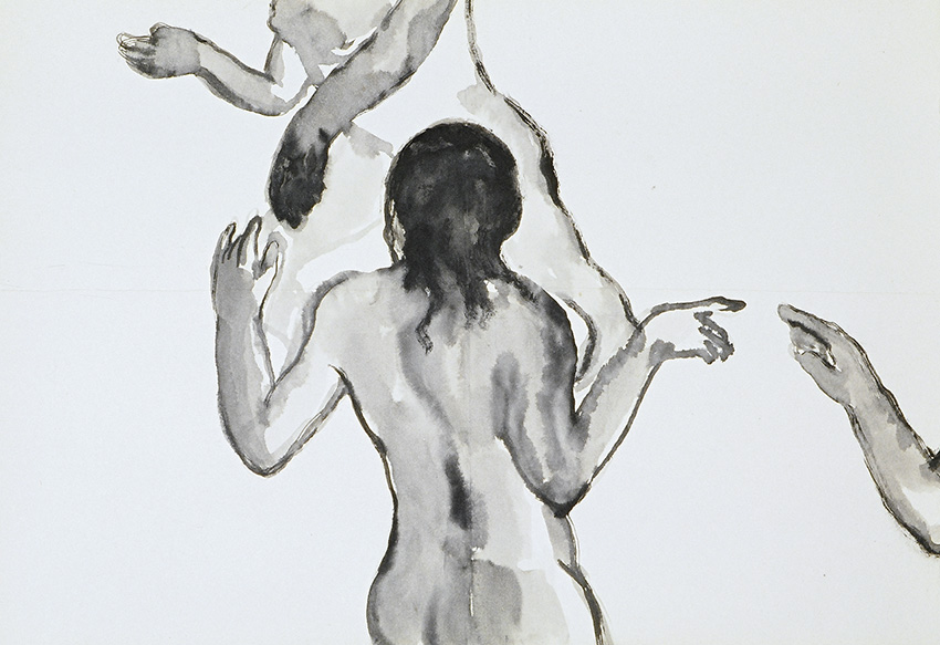 Dancing     Ink on paper     54x79cm     2005