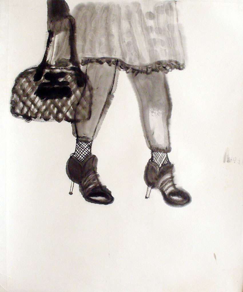 Half Body     Ink on paper     60x48.5cm     2008