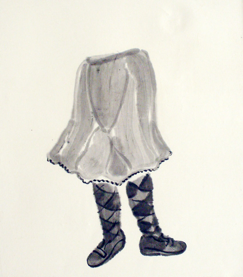 Half Body     Ink on paper     64x55cm     2008