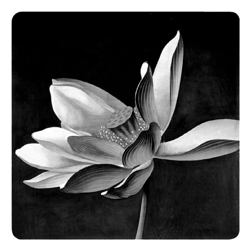 Lotus 7     Water-based woodcut     64x64cm     1994     Edition of 20