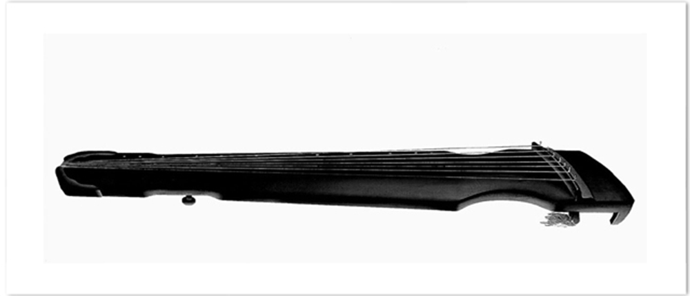 Guqin     Water-based woodcut     41x96cm     1990     Edition of 15